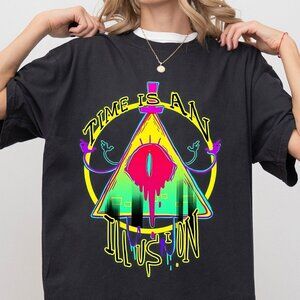 Bill Cipher Time Is An Illusion Shirt, Mysters Gravity Falls Shirt